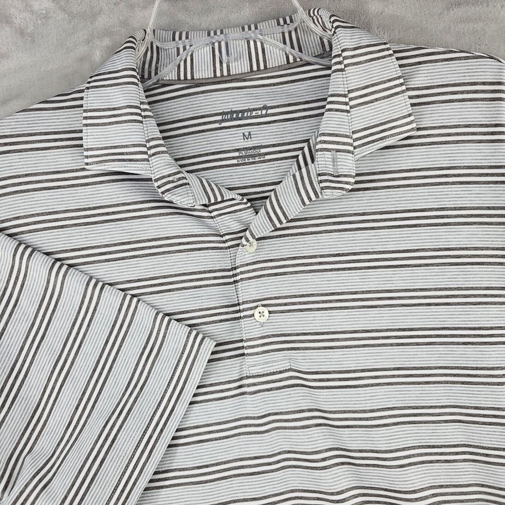 Johnnie-o Performance Polo Mens Medium Gray Soft Touch Shirt Golf‎